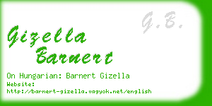 gizella barnert business card